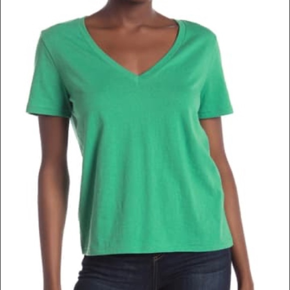 Bp V-Neck Short Sleeve Tee Green